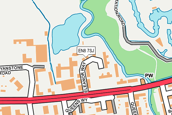 EN8 7SJ map - OS OpenMap – Local (Ordnance Survey)