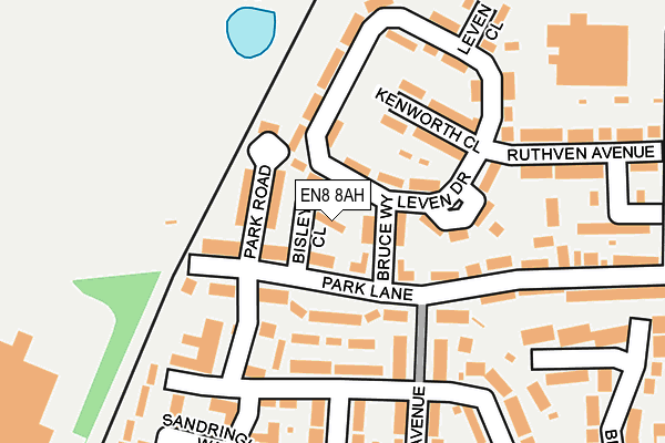 EN8 8AH map - OS OpenMap – Local (Ordnance Survey)