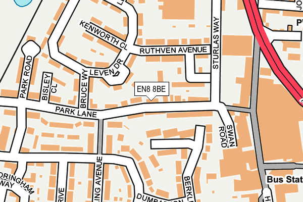 Map of THE JERK JOINT LONDON LTD at local scale