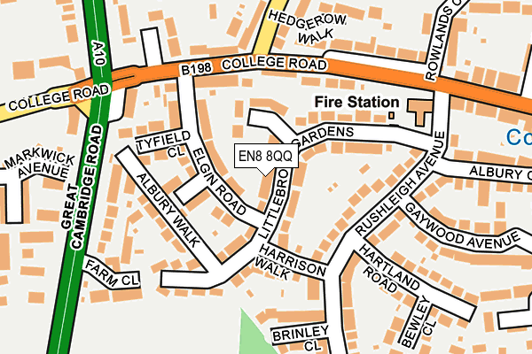 Map of IONEL DECORATING LTD at local scale