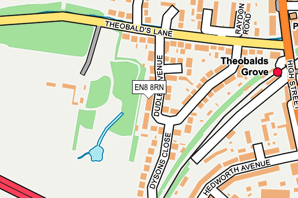 EN8 8RN map - OS OpenMap – Local (Ordnance Survey)