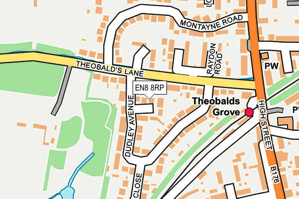 EN8 8RP map - OS OpenMap – Local (Ordnance Survey)