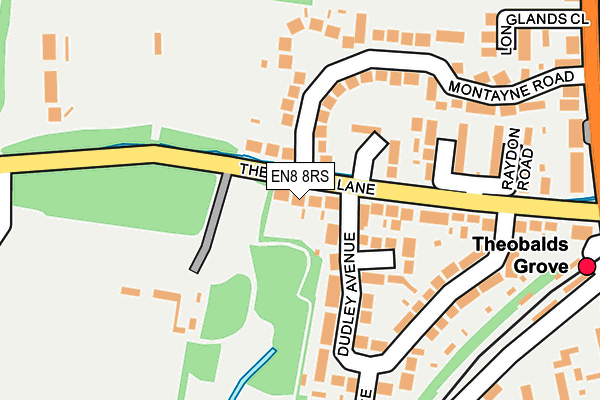 EN8 8RS map - OS OpenMap – Local (Ordnance Survey)