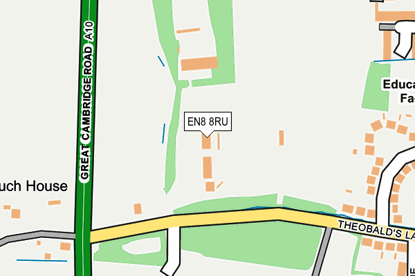 EN8 8RU map - OS OpenMap – Local (Ordnance Survey)