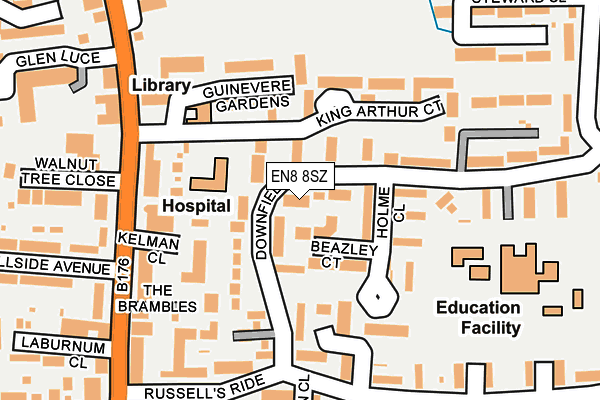 EN8 8SZ map - OS OpenMap – Local (Ordnance Survey)