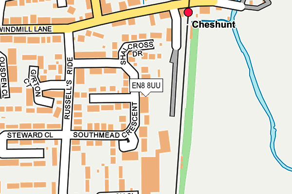 EN8 8UU map - OS OpenMap – Local (Ordnance Survey)