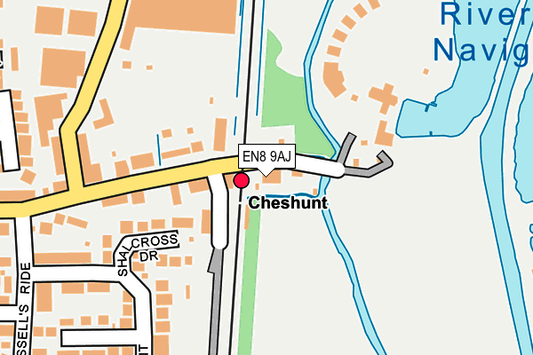 EN8 9AJ map - OS OpenMap – Local (Ordnance Survey)