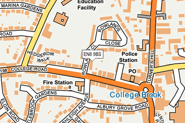 EN8 9BS map - OS OpenMap – Local (Ordnance Survey)