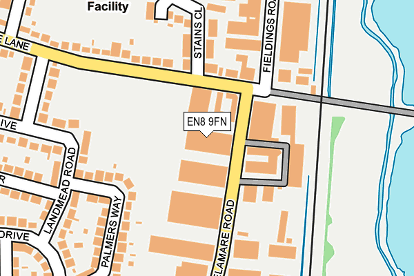 EN8 9FN map - OS OpenMap – Local (Ordnance Survey)