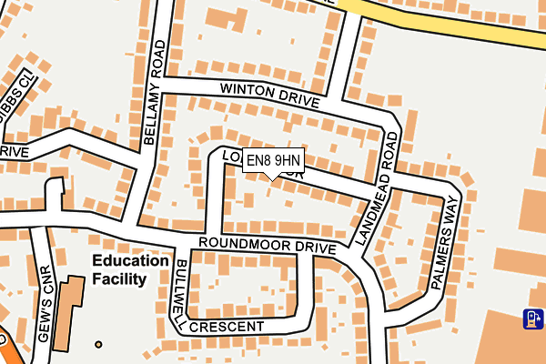 EN8 9HN map - OS OpenMap – Local (Ordnance Survey)