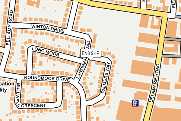 EN8 9HP map - OS OpenMap – Local (Ordnance Survey)