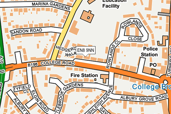 EN8 9NN map - OS OpenMap – Local (Ordnance Survey)