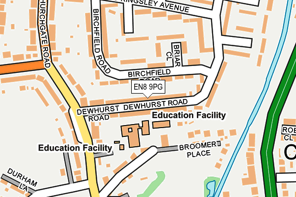 EN8 9PG map - OS OpenMap – Local (Ordnance Survey)