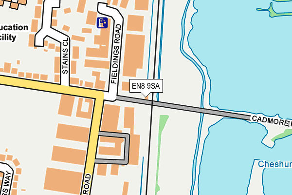 EN8 9SA map - OS OpenMap – Local (Ordnance Survey)