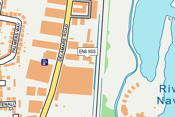 EN8 9SS map - OS OpenMap – Local (Ordnance Survey)