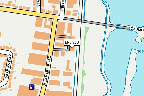 EN8 9SU map - OS OpenMap – Local (Ordnance Survey)