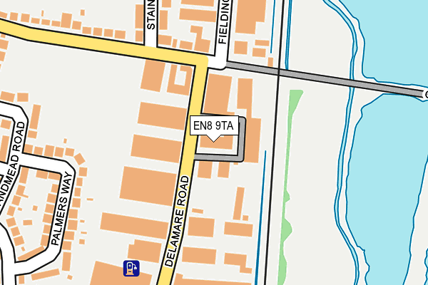 EN8 9TA map - OS OpenMap – Local (Ordnance Survey)