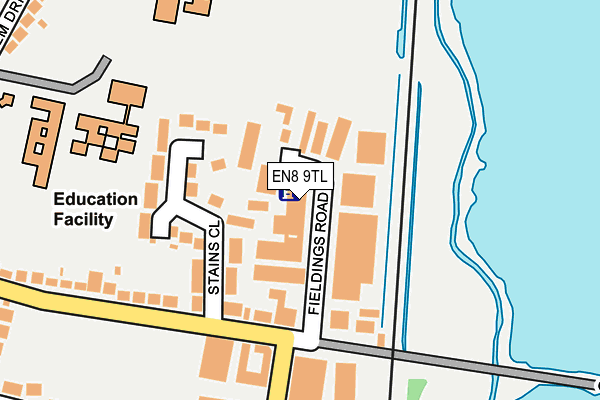 EN8 9TL map - OS OpenMap – Local (Ordnance Survey)