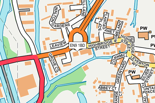 EN9 1BD map - OS OpenMap – Local (Ordnance Survey)