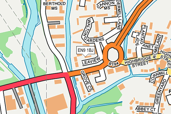 EN9 1BJ map - OS OpenMap – Local (Ordnance Survey)