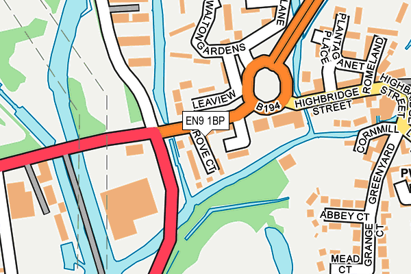 EN9 1BP map - OS OpenMap – Local (Ordnance Survey)