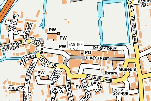 EN9 1FF map - OS OpenMap – Local (Ordnance Survey)