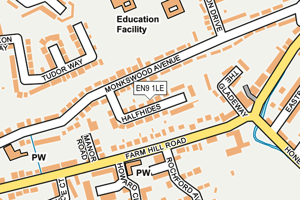 Map of EEEE LIMITED at local scale