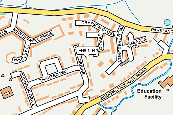 EN9 1LH map - OS OpenMap – Local (Ordnance Survey)