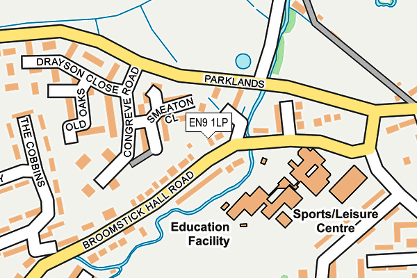 EN9 1LP map - OS OpenMap – Local (Ordnance Survey)