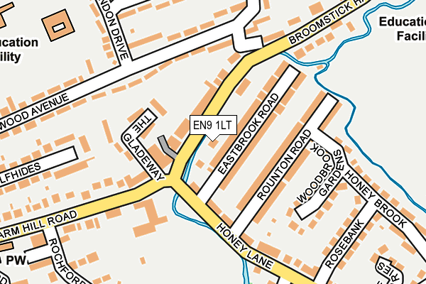 EN9 1LT map - OS OpenMap – Local (Ordnance Survey)