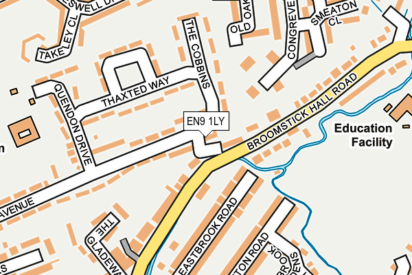 EN9 1LY map - OS OpenMap – Local (Ordnance Survey)