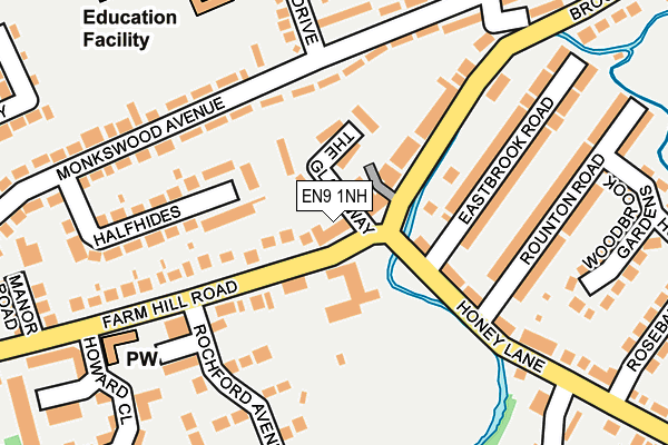 EN9 1NH map - OS OpenMap – Local (Ordnance Survey)