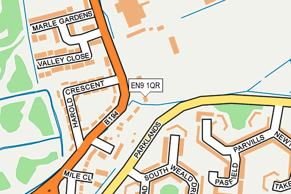 EN9 1QR map - OS OpenMap – Local (Ordnance Survey)