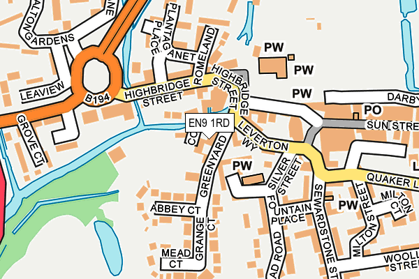 EN9 1RD map - OS OpenMap – Local (Ordnance Survey)