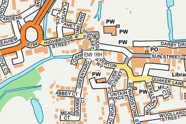 EN9 1RH map - OS OpenMap – Local (Ordnance Survey)
