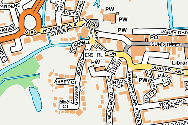 EN9 1RL map - OS OpenMap – Local (Ordnance Survey)