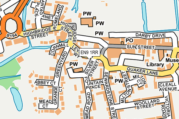 EN9 1RR map - OS OpenMap – Local (Ordnance Survey)