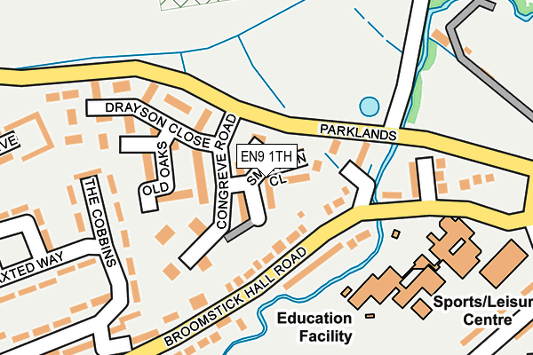 EN9 1TH map - OS OpenMap – Local (Ordnance Survey)