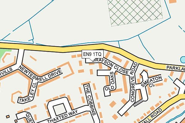EN9 1TQ map - OS OpenMap – Local (Ordnance Survey)