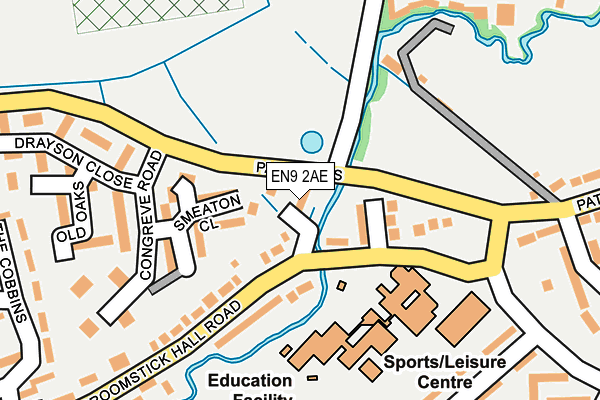 EN9 2AE map - OS OpenMap – Local (Ordnance Survey)