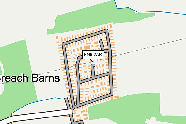 EN9 2AR map - OS OpenMap – Local (Ordnance Survey)