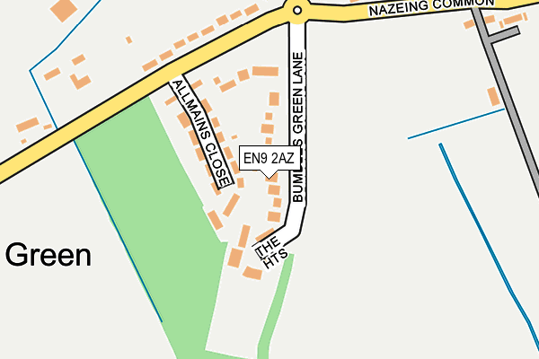 EN9 2AZ map - OS OpenMap – Local (Ordnance Survey)