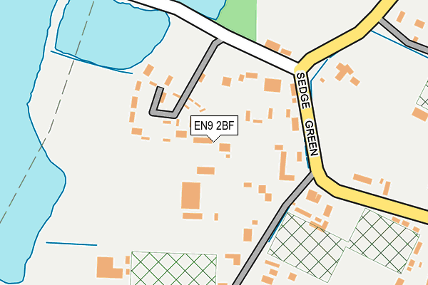 EN9 2BF map - OS OpenMap – Local (Ordnance Survey)