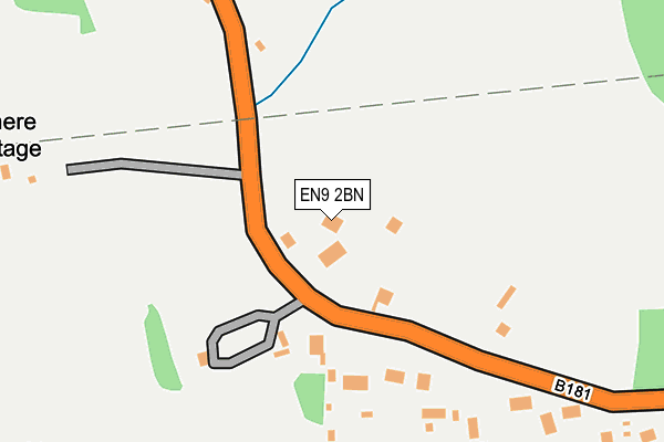 EN9 2BN map - OS OpenMap – Local (Ordnance Survey)