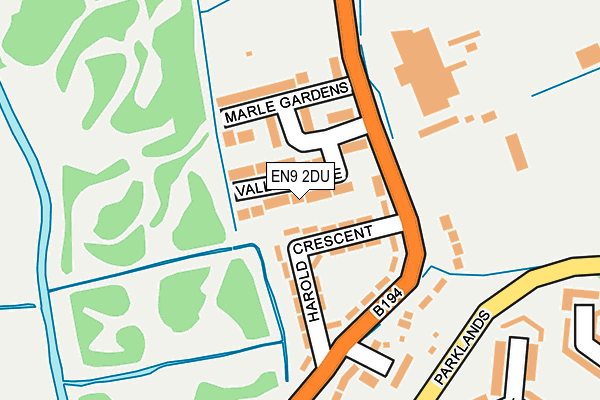 EN9 2DU map - OS OpenMap – Local (Ordnance Survey)