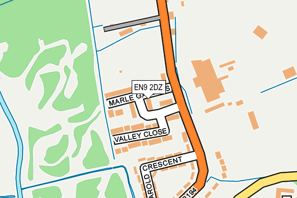EN9 2DZ map - OS OpenMap – Local (Ordnance Survey)