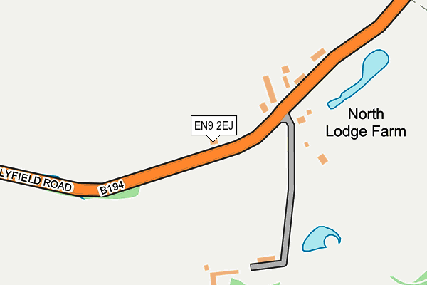 EN9 2EJ map - OS OpenMap – Local (Ordnance Survey)