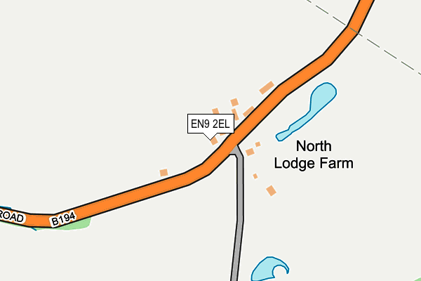 EN9 2EL map - OS OpenMap – Local (Ordnance Survey)