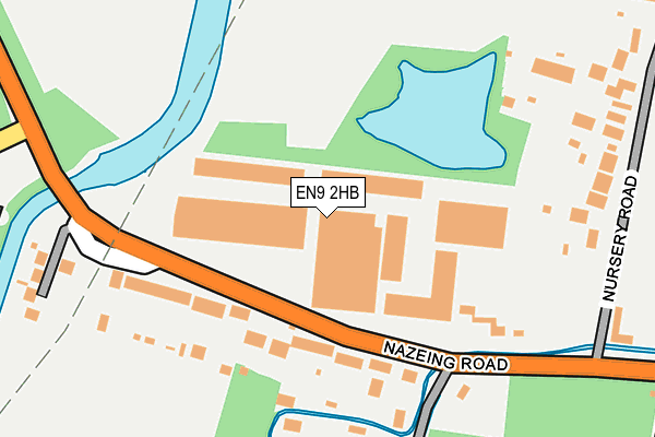 EN9 2HB map - OS OpenMap – Local (Ordnance Survey)