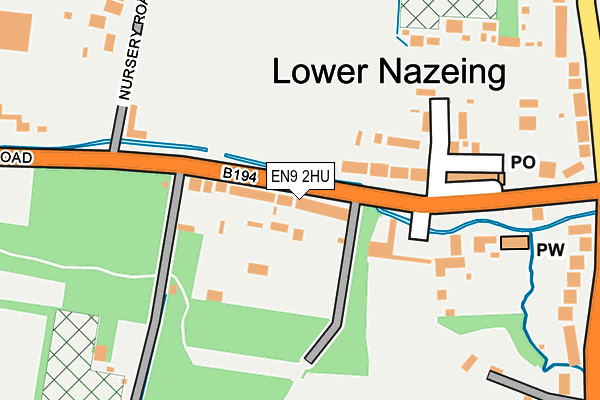 EN9 2HU map - OS OpenMap – Local (Ordnance Survey)